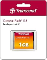 Transcend 1GB CompactFlash 133 Memory Card CF Ultra DMA 4 MLC NAND DSLRs