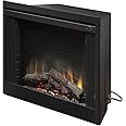 Dimplex Deluxe 39 inch Built-in Electric Firebox with Resin Logs and Brick Backing - Black, ‎BF39DXP