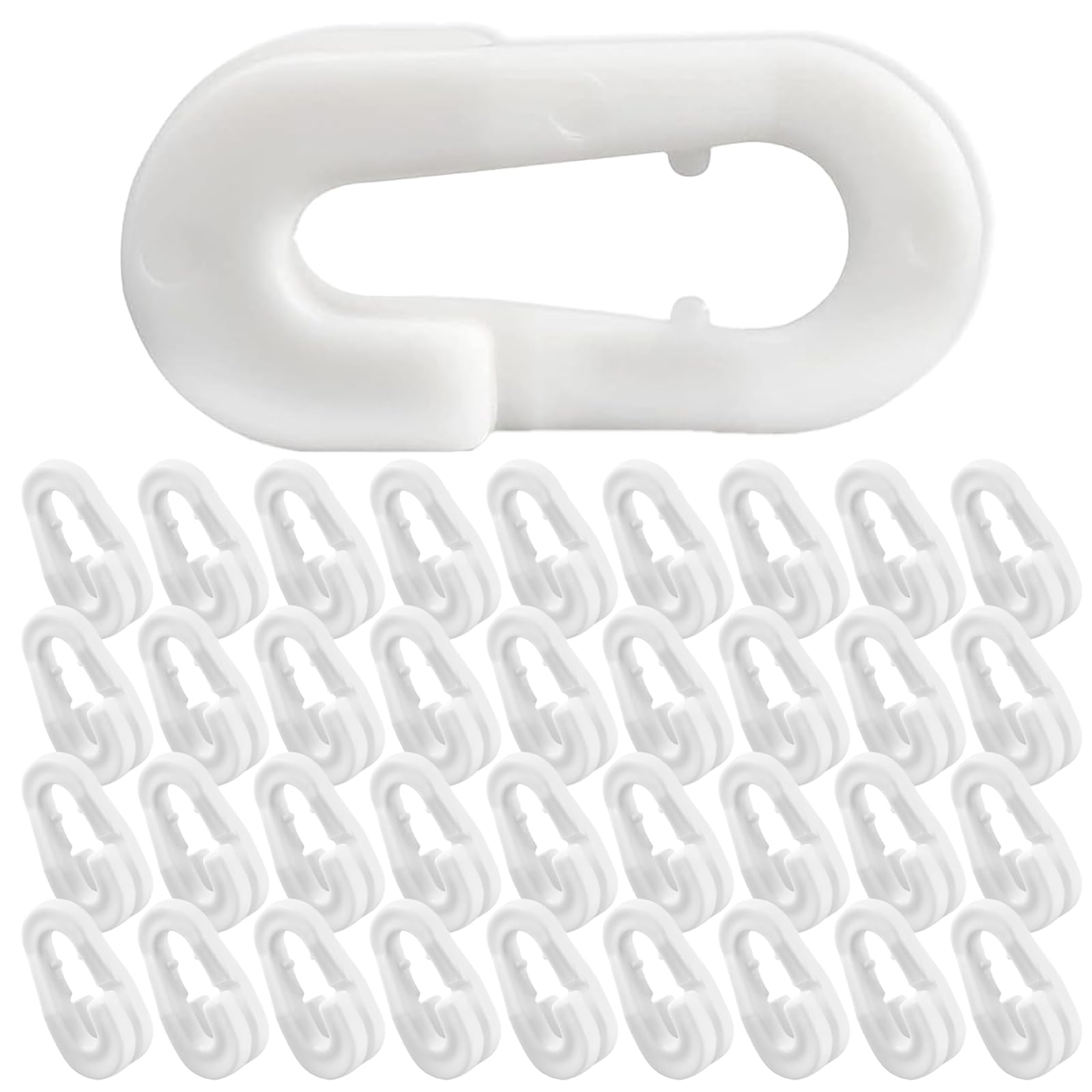 LFCFBH 36PCS Football Net Clips, Goal Net Clips for Football Soccer Tennis Nets Outdoor Sports, Easy to Fit(White)