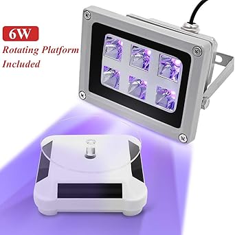 Tresbro Uv Resin Curing Light For Sla Dlp Lcd 3d Printer Solidify Photosensitive Resin 405nm Uv Resin With 6w Output Affect Diy Curing Enclosue Come With A Solar Turntable 360 Rotating Stand Amazon Com Industrial