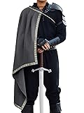 Runcati Mens Renaissance Shawl Half Shoulder Cape