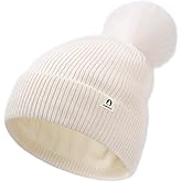 FURTALK Pom Pom Winter Hats for Women Fleece Lined Slouchy Warm Beanie Skull Cap
