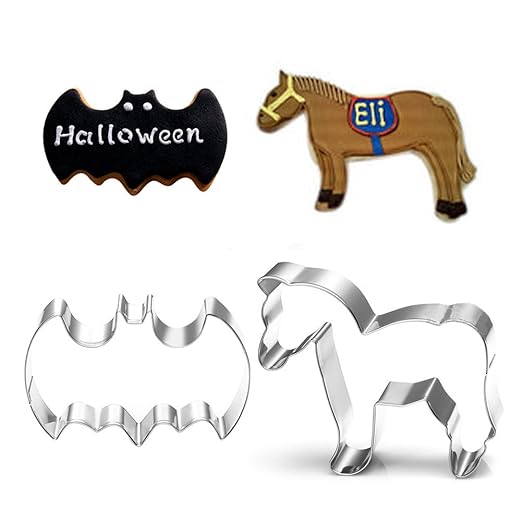 Fellibay Moldes galletas Juego de moldes cortadores de galletas 2 ...