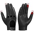 Harssidanzar Leather Driving Gloves For Women's,Summer Lambskin Unlined Ladies Driving Gloves GL009