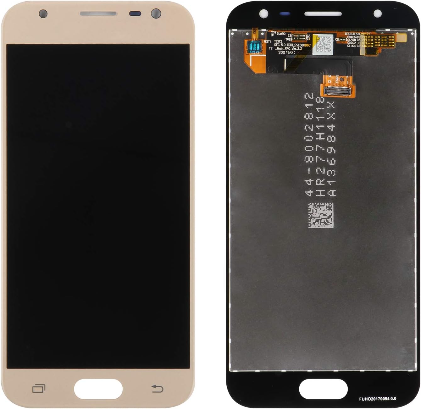 SRJTEK For Samsung Galaxy J3 2017 J330 / J3 Pro 2017 J330 DUOS J330G J330L J330F J330FN J330DS J3300 5.0 inch LCD Display Touch Screen Digitizer Glass Assembly Full Replacement Part (Gold) - Image 3