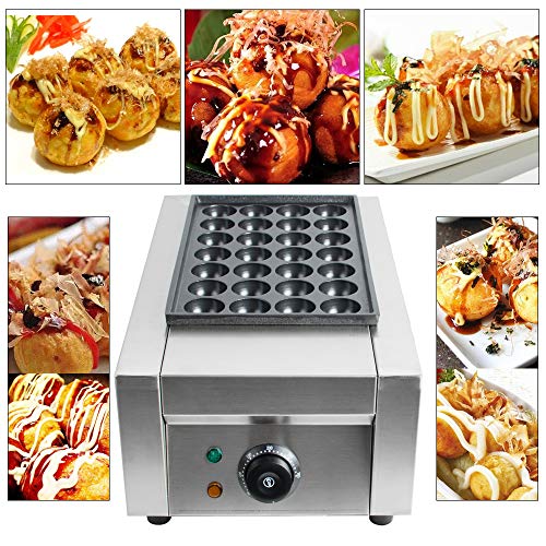 Takoyaki Automatic Machine,Takoyaki Maker,Turkey Cake Pan,110V Commercial Takoyaki Maker Japanese Octopus Fish Ball 28Pcs Cake Machine Holiday Christmas Gift(US Warehouse Delivery)