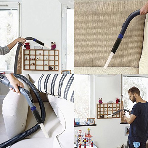 Lambow Vacuum Attachments Dusty Brush Cleaner Dirt Remover Pro Cleaning Tool, Small Suction Brush Tubes Flexible Access to Anywhere, Strong Suction for Corners, Pets, Drawers - Thumbnail 4