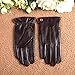 Elma Men's Touchscreen Texting Winter Italian Nappa Leather Gloves,Brown,8.5(1-Pair)