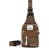 WOLFpak 4L Mini Tactical Sling Bag Crossbody | Quick-Access Travel Bag, Concealed Carry Pocket, Hook &amp; Loop Panel, Adjustable Crossbody Strap, Interior Admin Panel