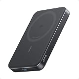 Anker MagGo Power Bank, Ultra-Slim 10,000mAh Magnetic Battery Pack, Qi2 Certified 15W Ultra-Fast MagSafe Compatible Portable Charger, Ergonomic Design, for iPhone17/16/15/14 Series Only(Not for Pixel)