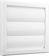VENTS UK 100mm White External Gravity Vent Grille 155x155mm Ducting