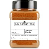 Raw Essentials Tandoori Masala Spice Blend, 9 Ounce Bottle | Savory &amp; Herby, Use on Chicken, Tofu, and Dipping Sauces, Gluten Free, Vegan, Non-GMO