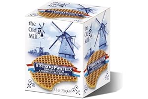 The Old Mill 8 Stroopwafels Original Dutch Caramel Filled Waffels BOX – 250g FROM HOLLAND