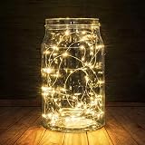 BXROIU 2 Pack Fairy Lights Battery Operated 5m Silver Wire 50 LEDs view 4