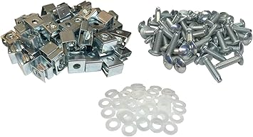 Rackgold Zink 10 32 Kafigmutter Und Schrauben Mit Unterlegscheiben 50 Stuck Hergestellt In Den Usa Amazon De Baumarkt