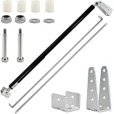 TB400 Hydraulic Outdoor Gate Closer, Heavy Duty Adjustable Gate Closer for Farms, Ranches, Home Yards, Gardens &amp; Sports Fields, Fits 95‑195 Lbs Gates 44‑72 Inches Wide, Black