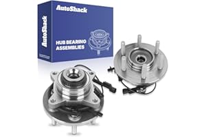 AutoShack Front Wheel Hub Bearing Assemblies Left & Right with ABS Replacement for 2018-2019 Ford F-150 2-PC Set