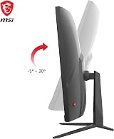 MSI G27C4X 27" Curved Gaming Monitor VA LED 1080p 1ms 250Hz HDMI DisplayPort view 4