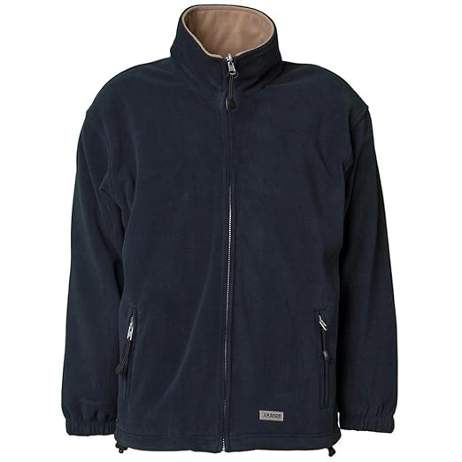 Planam Fleece Jacke 'Stream' Größe XXXL, marine / camel, 347064