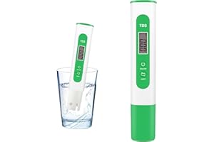 ARCHER LIFE HALL TDS Meter Digital Water Quality Tester for RO-RODI System Drinking Water,Aquariums, Hydroponics,0-9990 ppm Measuring Range,1 ppm Increments,2% Readout Accuracy（Green）