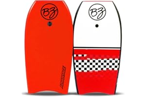 BZ Bodyboards - 42.5” Advantage Bodyboard - EPS Core, HDPE Slick, Crescent Tail, Includes Leash