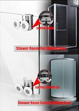 KAFENDA Zinc Alloy Shower Door Rollers 23mm Twin Shower Door Runners 4pcs view 6