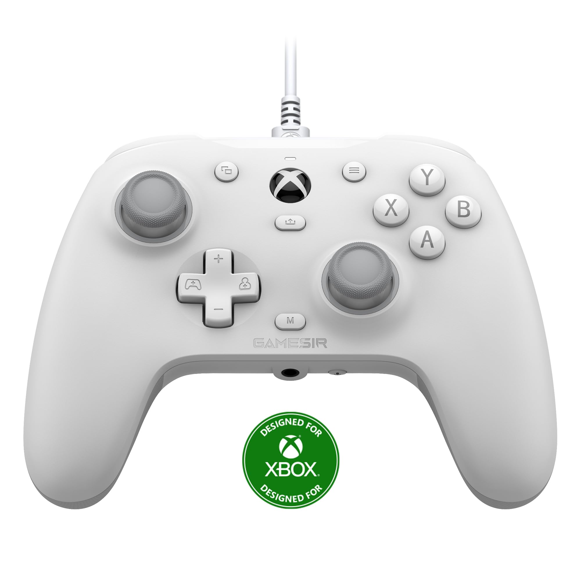 GameSir G7 HE Wired Xbox Controller, Officially licensed Controller for Xbox Series X|S, Xbox One, Windows 10|11, PC, Video Game Controller with Hall Effect Sticks (White)(Renewed)