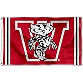 College Flags & Banners Co. Wisconsin Badgers Vintage Retro Throwback 3x5 Banner Flag