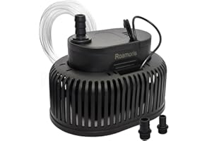 Roamoris Automaitc Pool Cover Pump Above Ground,110V Small Sump Pump,Submersible Water Pump For Pool Draining,Garden,Pond,850GPH,8.2FT Lift,Auto Shut off,PM08