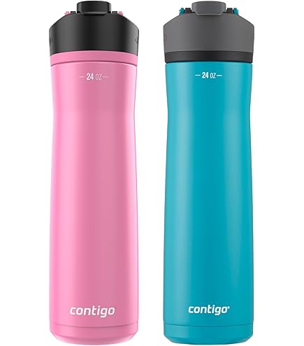 Amazon.com: Contigo Glass Water Bottle with a Quick-Twist Lid, 20 oz,  Licorice : Sports & Outdoors