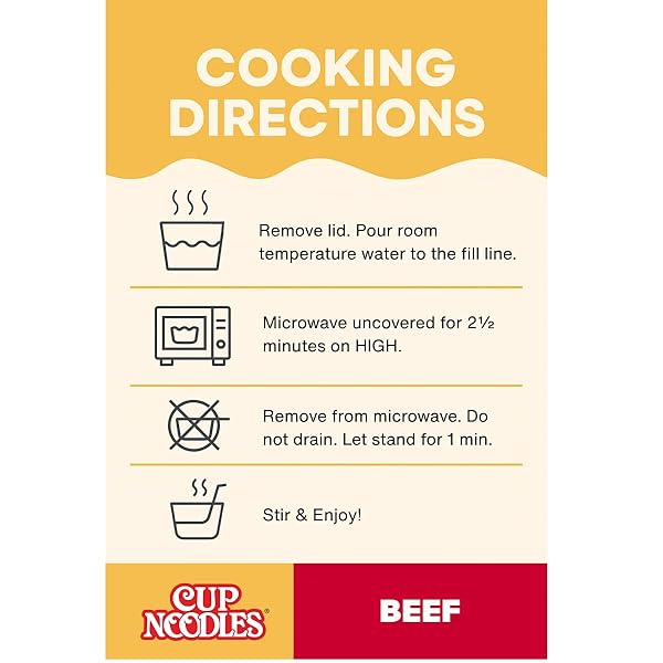 NISSIN CUP NOODLES PROTEIN RAMEN, BEEF FLAVOR WITH BONE BROTH, 16G PROTEIN, 2.54 OUNCE CUP (PACK OF 6)