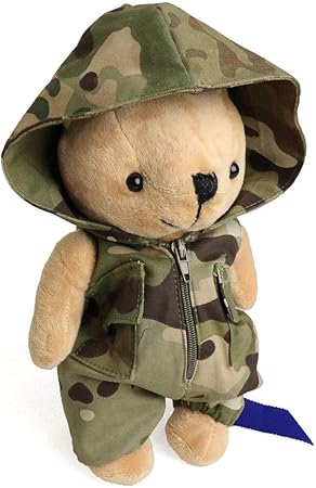 Amazon ミリくま ぬいぐるみ 迷彩 マルチカム 男の子ver 21cm 着せ替え クマ 人形 サバゲベア ミリタリーベア 迷彩クマ ぬいぐるみ おもちゃ