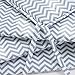 TILLYOU Baby Crib Bumper Pads for Standard Crib Slats Breathable Machine Washable Padded Crib Liner 100% Premium Woven Cotton 4-Piece Safe Bumper Guards Crib Padding, Gray Zigzag Chevron