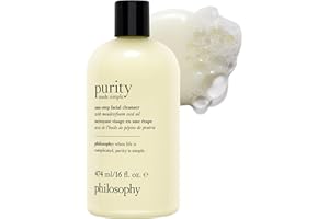 philosophy purity made simple one-step facial cleanser- with meadowfoam seed oil gently cleanses & melts away dirt, oil & stubborn makeup paraben-free face wash