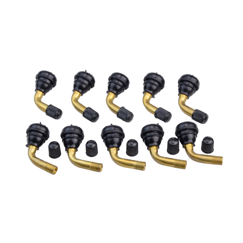 GOOFIT Tire Stem 18mm 7mm Valve Caps Aluminium Car Dustproof Caps Tire Wheel Stem Air Valve Caps Replacement For ATV