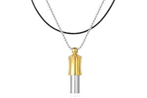 INSYOHO 528 hz Necklace, Anxiety Necklace, Breathing Necklace for Meditation Tuning Tools, Mindfulness & Stress Relief Gifts for Women, Men, Frequency Healing Devices, Whistle Necklace for Relaxation, Calming