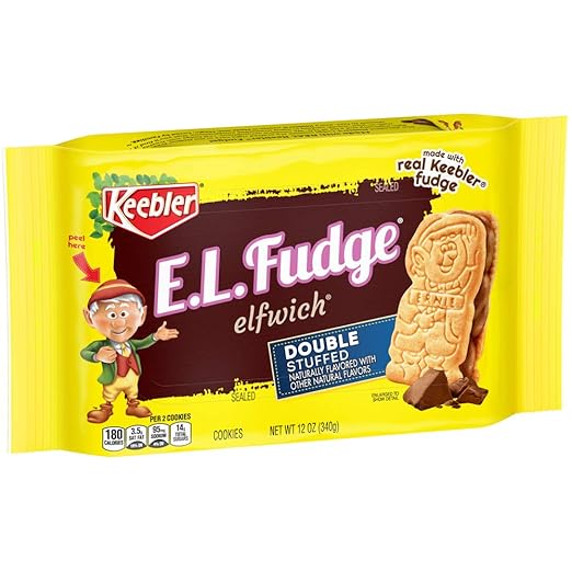 Keebler Fudge Shoppe E.L. Fudge Double Stuffed, Pack of 12