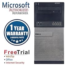 Dell 990 Business High Performance Tower Desktop Computer PC (Intel Core i5 2400 3.1GHz,4G RAM DDR3,2TB HDD,DVD-ROM,Windows 10 Professional)(Certified Refurbished)