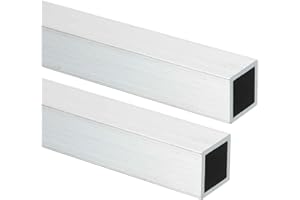MECCANIXITY Aluminum Square Tubing,0.31"x0.31"x14" Long 0.04" Wall Thick 6063 Aluminum Square Tube Seamless Structural Metal Profile Hardware for Construction DIY Home Decor Furniture 2pcs