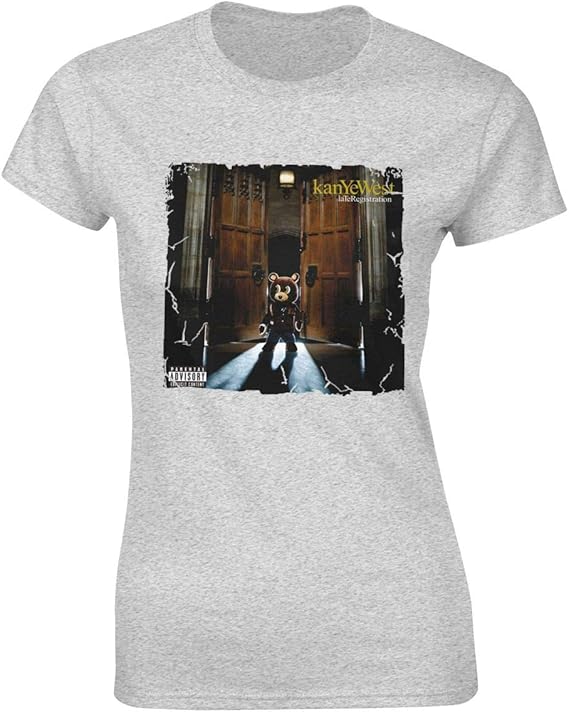 Amazon Co Jp Kanye West Late Registration レディースtシャツファッションプリントトップtシャツギフトblack 服 ファッション小物