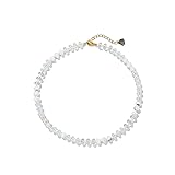 Joya Love White Gemstone Beaded Necklaces For Women
