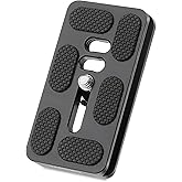 Leftfoto 70mm Camera Quick Release Plate Fits Arca Swiss Standard Clamp Universal Metal Small QR Tripod Camera Body Mount Plate for DSLR Camera Tripod Ballhead