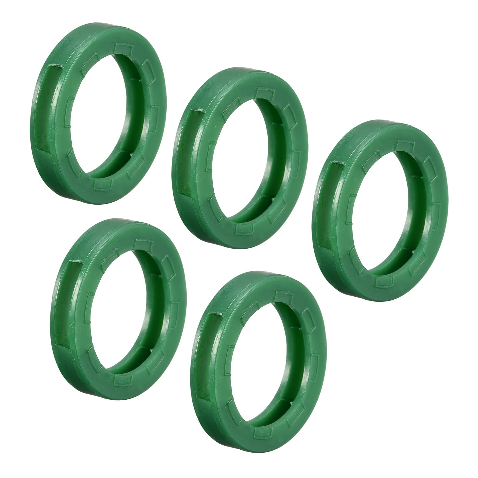 PATIKIL Key Cap Cover Rings, 20Pcs 24mm Keys Identifier Coding Tags Silicone Sleeve for Office House Apartment Green