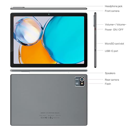 Mouikei 10 inch Tablet Android 13 Tablets, Quad-Core Tablet PC, 6GB+64GB+128GB Expand, 5000mAh,1280x800 HD Touch Screen, Bluetooth, WiFi, Dual Camera, Tabletas Samsung En Oferta 2025 10 Best 10 Best Tablets With Large