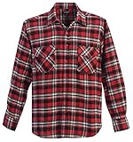 Gioberti Mens Long Sleeve Plaid Checked Flannel Shirt