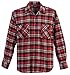 Gioberti Mens Long Sleeve Plaid Checked Flannel Shirt