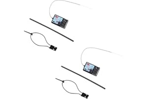 Flysky 2PCS FS-GR3E Receiver, Waterproof 3 Channel 2.4G Frequency DC 5V Receiver for FS-GT2 FS-GT2B FS-GT3B FS-GT3C FZ-IT4S RC Car Boat Transmitter Geekstory