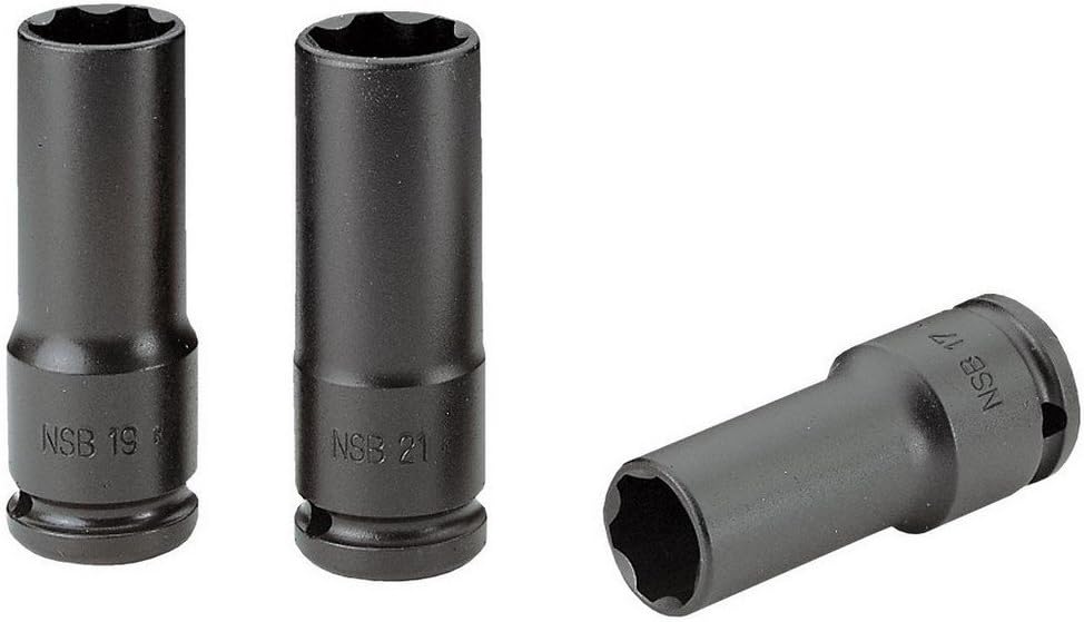 Facom NSB.3 Game - 3 1/2-inch Impact Long Slim Glass, Variety pack