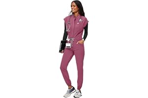 Aylashine Surgical Jumpsuit with Zipper, Women's Medical Suit, Soft, Suitable for Doctors, Nurses, Workers