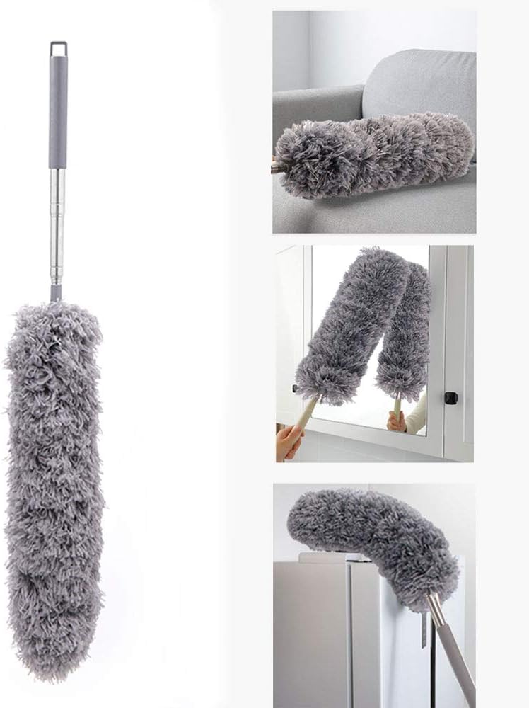 ABEDOE Extendable Feather Duster,Microfiber Duster Extendable Pole ...